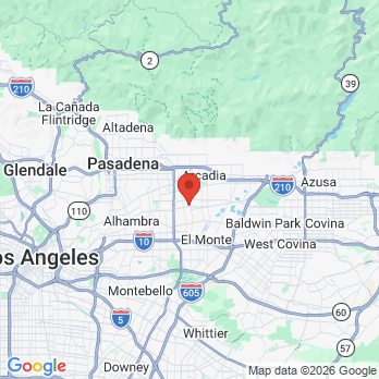 Map to Temple City Dental Care office in Temple City, CA