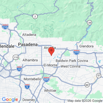 Map to ARCADIA DENTAL GROUP office in Arcadia, CA