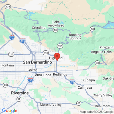 Map to  office in Highland, CA