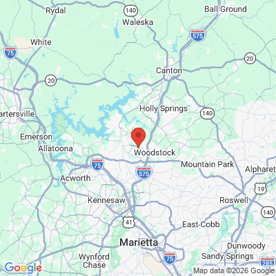 Map to  office in Woodstock, GA
