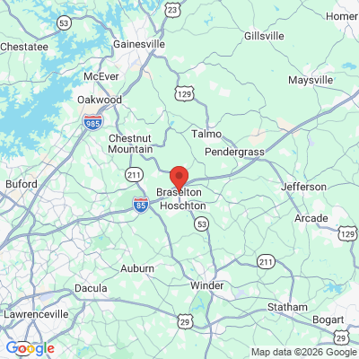 Map to  office in Braselton, GA
