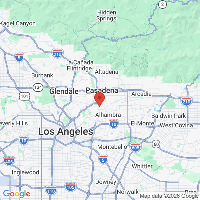 Map to SmileHaus Orthodontics office in South Pasadena, CA