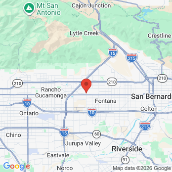 Map to Creating Smiles Dentistry  office in Fontana, CA