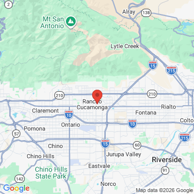 Map to ALL ABOUT SMILE DENTAL GRP office in Rancho Cucamonga, CA