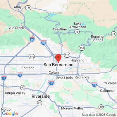 Map to  office in San Bernardino, CA