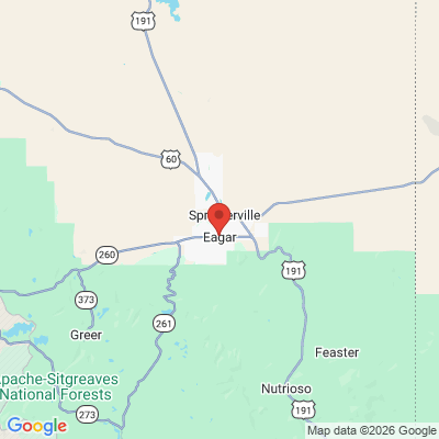 Map to  office in Eagar, AZ