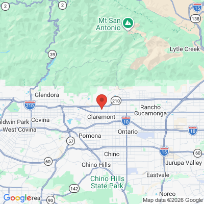Map to  office in Claremont, CA