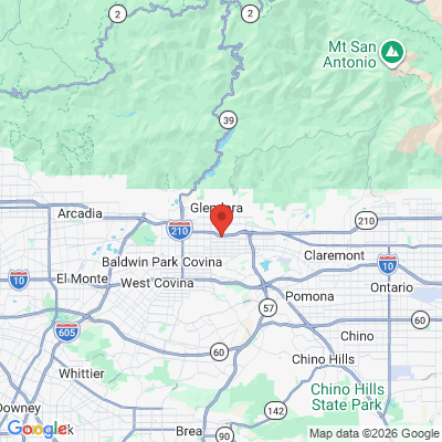 Map to  office in Glendora, CA
