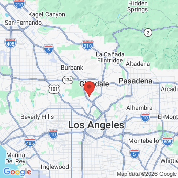 Map to Modern Age Dentistry- Atwater Village office in Los Angeles, CA