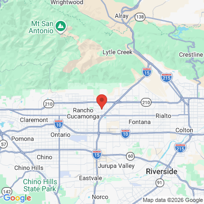 Map to  office in Rancho Cucamonga, CA