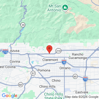 Map to Baseline Orthodontics & Oral Surgery office in Claremont, CA