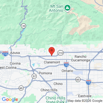 Map to RICHARD MCCLOSKEY DDS office in Claremont, CA