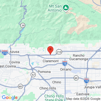 Map to Claremont Serenity Dentistry office in Claremont, CA