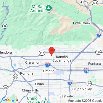 Map to Young Dental Health Center office in Upland, CA