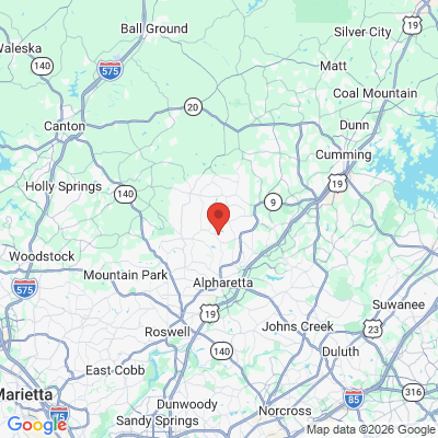Map to  office in Milton, GA