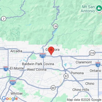 Map to Glen Dental by Dr. Francisco office in Glendora, CA
