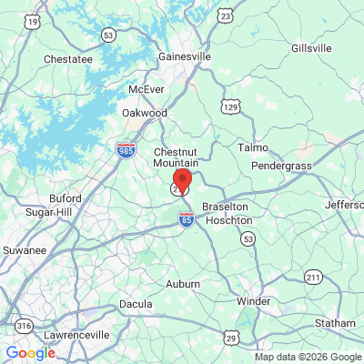 Map to  office in Braselton, GA