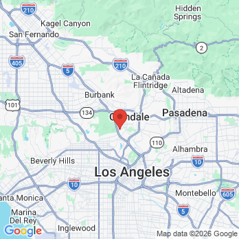 Map to Sugarfree Dental office in Los Angeles, CA