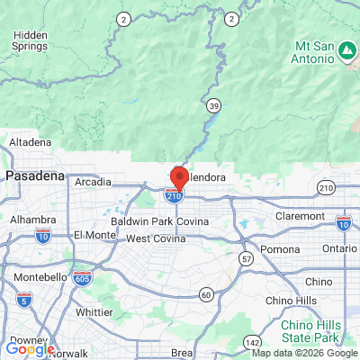 Map to  office in Azusa, CA