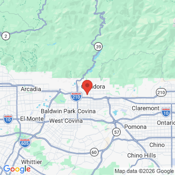 Map to iLove Dental Practice office in Glendora, CA