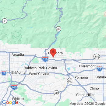 Map to MINAL PATEL D.D.S. PARK PLACE SMILES office in Glendora, CA