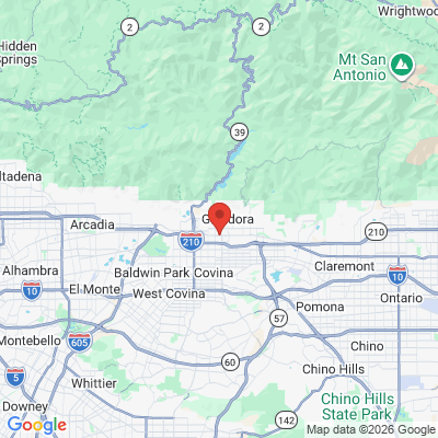 Map to MINAL PATEL D.D.S. PARKPLACESMILES office in Glendora, CA
