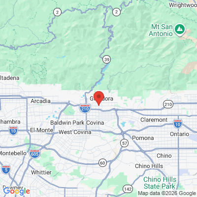 Map to  office in Glendora, CA