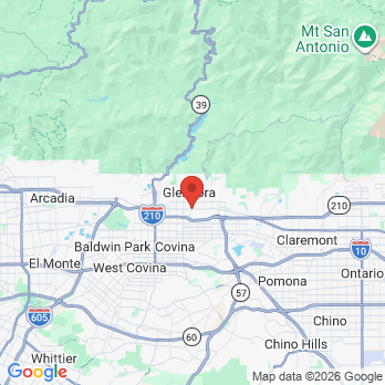 Map to Route 66 Family Dentistry office in Glendora, CA