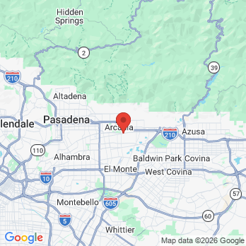 Map to Steven Charng office in Arcadia, CA