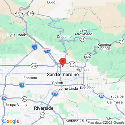 Map to  office in San Bernardino, CA