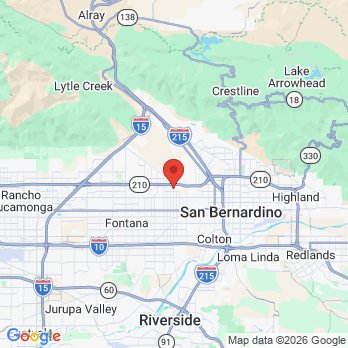 Map to Primary Office office in Rialto, CA