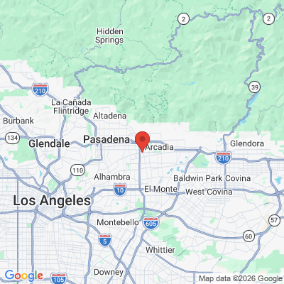 Map to  office in Arcadia, CA