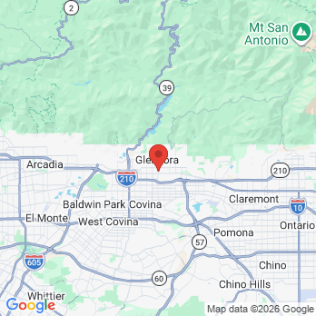Map to Esquivel DDS Dental office in Glendora, CA