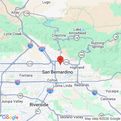 Map to Katy chou dds  office in San Bernardino, CA