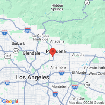 Map to Okamoto Dentistry office in Pasadena, CA