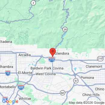 Map to Gold Coast Dental Azusa office in Azusa, CA