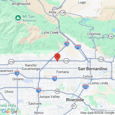 Map to  office in Fontana, CA