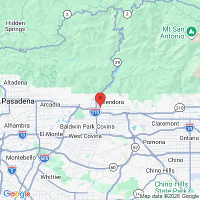 Map to Hiraya Dental Group office in Azusa, CA
