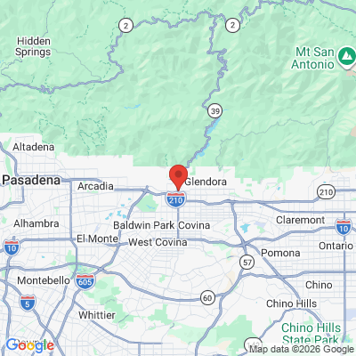 Map to  office in Azusa, CA