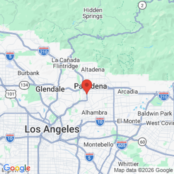 Map to La Petite Kids Dentist office in Pasadena, CA