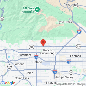 Map to Smile Select Dental office in Rancho Cucamonga, CA
