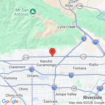Map to Upland Dental Implant & Orthodontics office in Rancho Cucamonga, CA