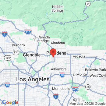 Map to Superb Dental Care office in Pasadena, CA