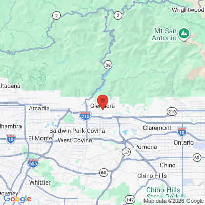 Map to  office in Glendora, CA