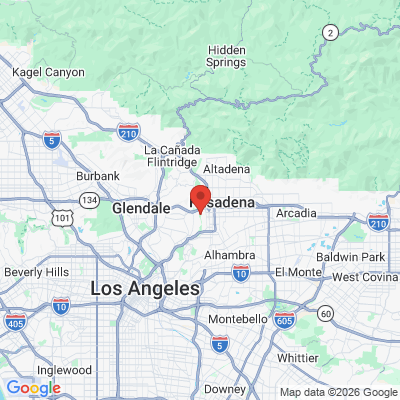 Map to  office in Pasadena, CA