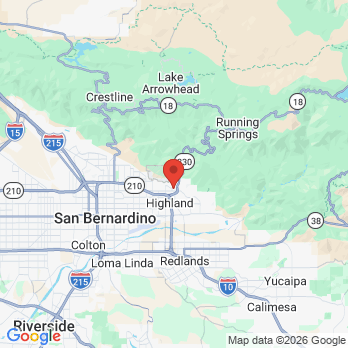 Map to Universal Dental Care - Dr. Marjorie Ramos, Dr. Arian Ramos office in Highland, CA