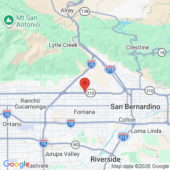 Map to Smile Studio Fontana office in Fontana, CA