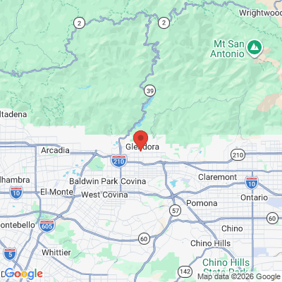 Map to  office in Glendora, CA