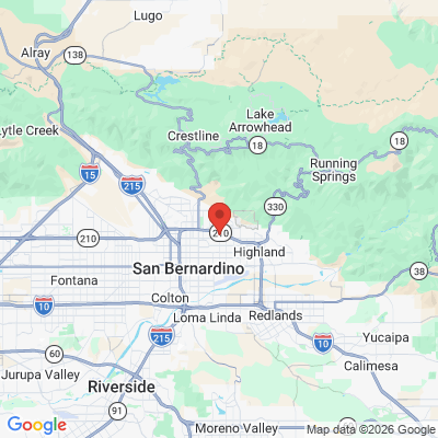 Map to  office in San Bernardino, CA