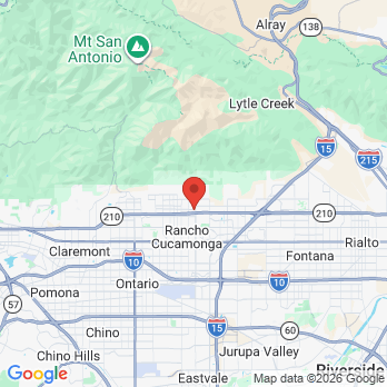 Map to All Care Dental office in Rancho Cucamonga, CA